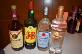 (4) BOTTLES; J&B WHISKEY, PREMIUM