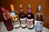 (5) BOTTLES; GRENADINE, CASTILLO RUM,