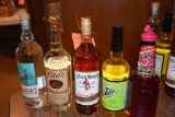 (5) BOTTLES; CAPTAIN MORGAN, CAZADORES TEQUILA,