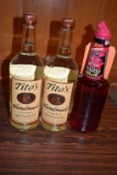 (3) BOTTLES; TITO'S, GRENADINE,