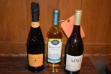 (3) BOTTLES; CHARDONNAY, PROSECO, PINOT GRIGIO,