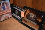 WEINENSTEPHAN FRAMED MIRROR, JAGERMEISTER SIGN,