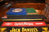 ASSORTED RUBBER BAR RAIL AND BACK BAR GLASS MATS