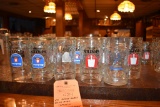 (25) HEAVY GLASS BEER MUGS - SPATEN AND WEIHENSTEPHAN