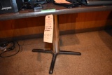PEDESTAL TABLE, WOODGRAIN TOP, NO CONTENTS, 36