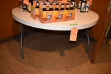 5' DIAMETER ROUND PLASTIC WHITE FOLDING TABLE, 28