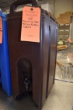 BROWN INSULATED HOT/COLD BEVERAGE CARRIER,
