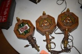 (3) PLASTIC BEER SCONCE LIGHTS, 14