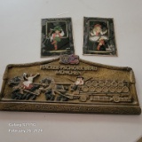 PLASTIC HACKER-SCHOOR BRAU MUNCHEN SIGN (CRACKED)