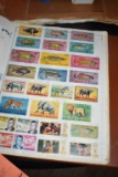 THOUSANDS OF FOREIGN STAMPS IN (10) BINDERS;