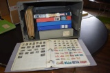 THOUSANDS OF FOREIGN STAMPS - (8) BINDERS;