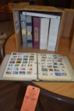 THOUSANDS OF FOREIGN STAMPS - (7) BINDERS;
