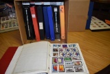THOUSAND OF FOREIGN STAMPS IN (9) BINDERS;