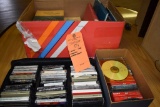 (2) BOXES AND (1) CASE OF CASSETTES AND GERMAN BOOKS