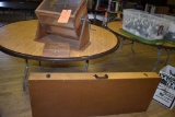 (3) ITEMS - WOOD BOX, WOOD CASE AND WOOD LOTTO BOX