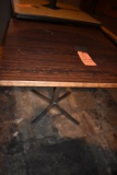 SQUARE PEDESTAL TABLE, 36