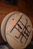 LOT OF (4) 5' DIAMETER BANQUET TABLES