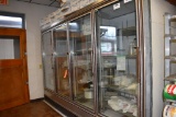 ZERO ZONE FOUR DOOR MERCHANDISER, NO CONTENTS,