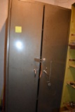 METAL CABINET, INCLUDES CONTENTS, 24