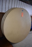 LOT OF (4) 5' DIAMETER ROUND TABLES