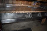 HOMEMADE WOOD TABLE WITH LAMINATE TOP, 29