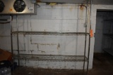 FREEZER STYLE SHELVING UNIT WITH THREE SHELVES,