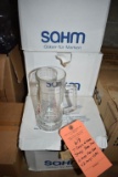 (7) CASES OF GLASS STIEGL BEER MUGS - (6) MUGS PER CASE,