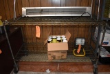 TWO TIER ROLLING METAL RACK, 60