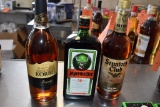 (3) BOTTLES OF JAGERMEISTER KORBEL BRANDY,