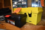 18 DRAWER ORGANIZER WITH CONTENTS, (2) TOOL BOXES