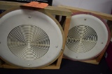 (2) QUAM SPEAKERS IN WOOD FRAME, 8C6PAXB