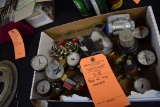 BOX WITH MISC. GAUGES