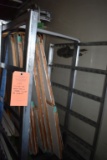STAINLESS CART, YELLOW DOLLY ON CASTERS -