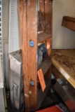 METAL STEP STOOL AND WOODEN LADDER