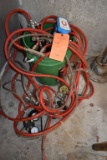(2) TAP HANDLES AND MISC. HOSES AND GAUGES