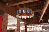 OLD STYLE CHANDELIER STYLE LIGHT FIXTURE, PLASTIC,