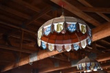 OLD STYLE CHANDELIER STYLE LIGHT FIXTURE, PLASTIC,