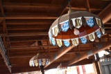 OLD STYLE CHANDELIER STYLE LIGHT FIXTURE, PLASTIC,