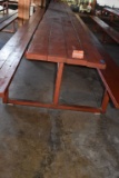 HEAVY DUTY PICNIC TABLE WITH WELDED STEEL FRAME,