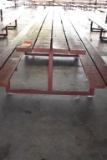 HEAVY DUTY PICNIC TABLE WITH WELDED STEEL FRAME,