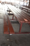 HEAVY DUTY PICNIC TABLE WITH WELDED STEEL FRAME,