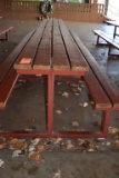 HEAVY DUTY PICNIC TABLE WITH WELDED STEEL FRAME,