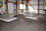 (5) PLASTIC TOP FOLDING TABLES, 30