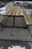 HEAVY DUTY PICNIC TABLE WITH WELDED STEEL FRAME,