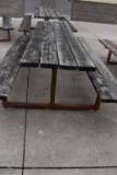 HEAVY DUTY PICNIC TABLE WITH WELDED STEEL FRAME,