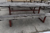 HEAVY DUTY PICNIC TABLE WITH WELDED STEEL FRAME,