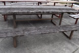 HEAVY DUTY PICNIC TABLE WITH WELDED STEEL FRAME,