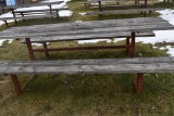 HEAVY DUTY PICNIC TABLE WITH WELDED STEEL FRAME,