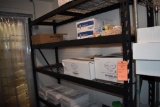 BLACK METAL RACKING WITH FOUR SHELVES, 24