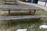 HEAVY DUTY PICNIC TABLE WITH WELDED STEEL FRAME,